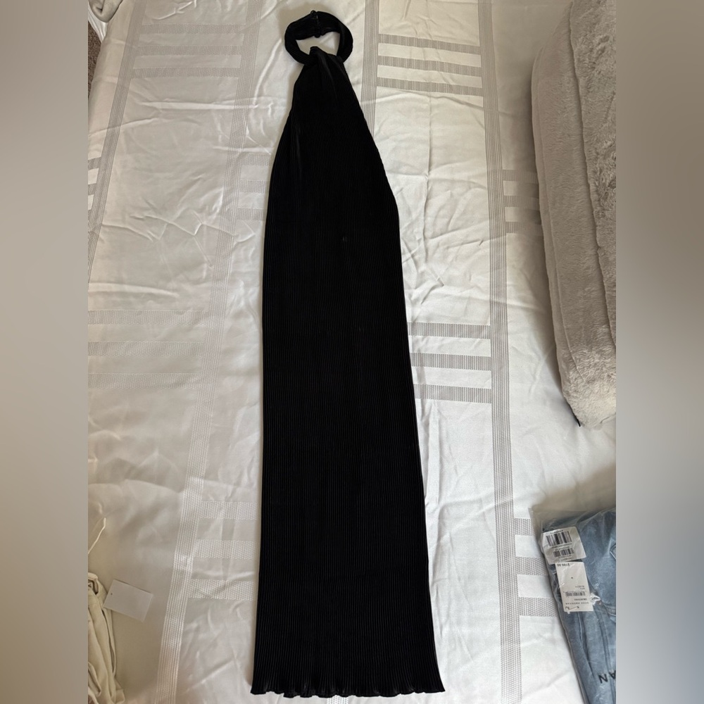 Stylish Black Halter Maxi Dress